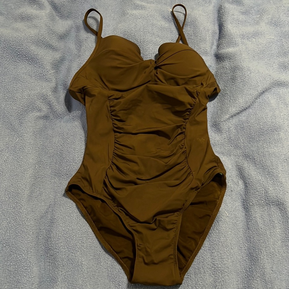 Black Spanx swimsuit